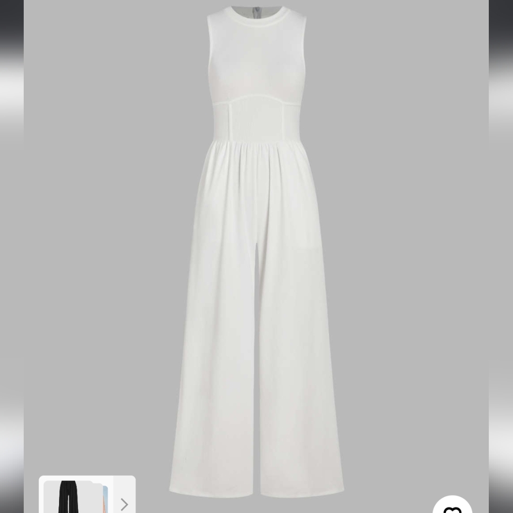 Cider Sleeveless Wide Leg Jumpsuit M(6)